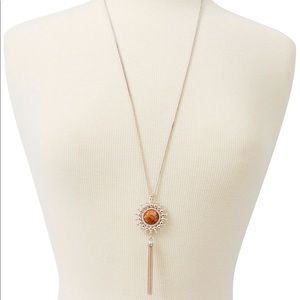 Lucky Brand Tassel Pendent Necklace